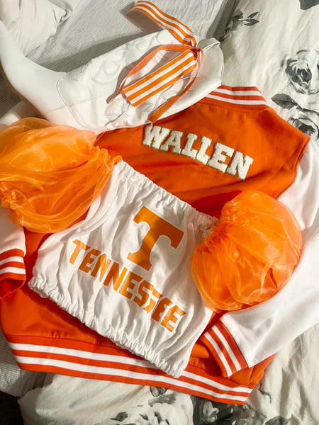 Tennessee Vols Orange Organza Puff (Comes in off Shoulder or T-Shirt Puff)