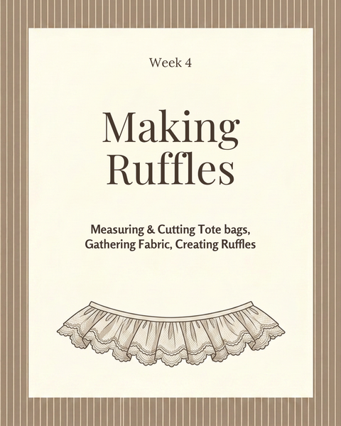 #2 Stiques Sewing School 6 Week Course - Fall