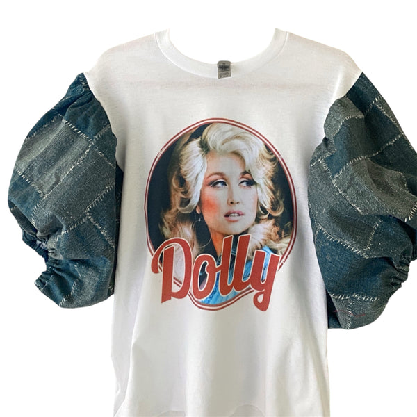 Dolly Denim Puff