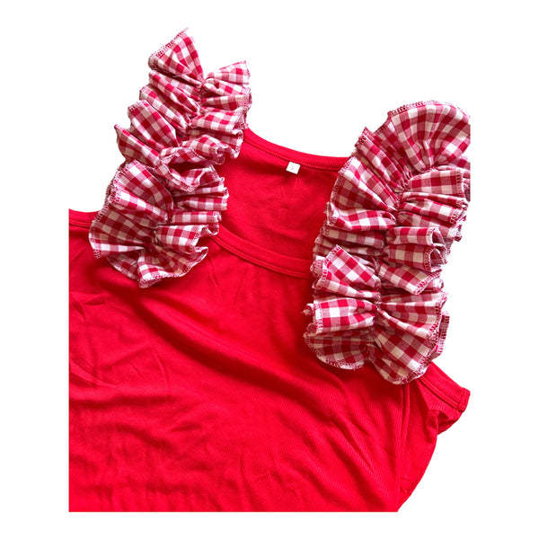 Gameday Ruffle Tank (also available for custom!)