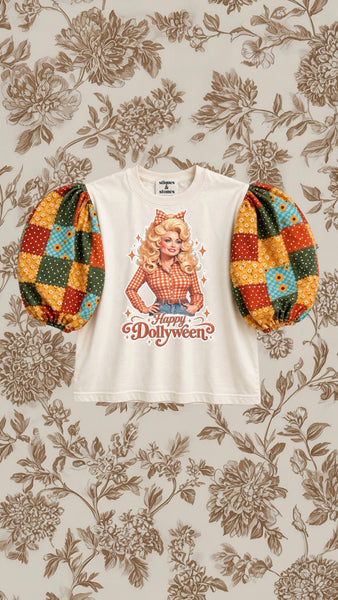 HAPPY DOLLYWEEN PATCHWORK PUFF