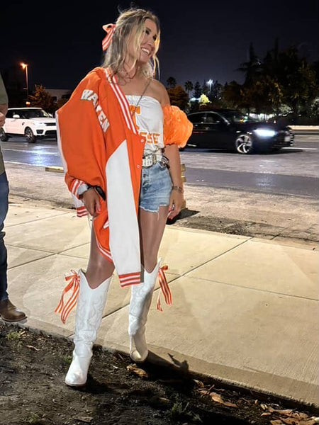 Tennessee Vols Orange Organza Puff (Comes in off Shoulder or T-Shirt Puff)