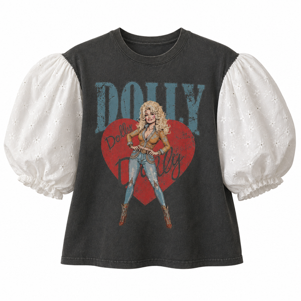 I ❤️ Dolly Colorblock Puff
