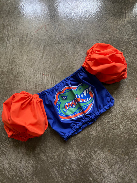 Gators Orange Colorblock Puff (Comes in off Shoulder or T-Shirt Puff)
