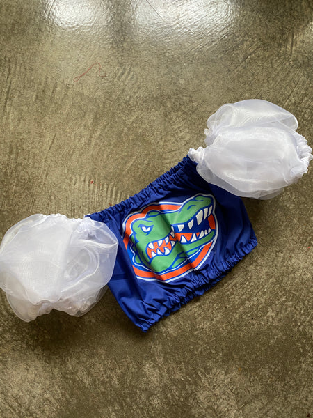 Gators White Organza Puff (Comes in off Shoulder or T-Shirt Puff)
